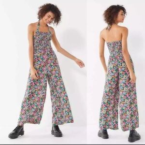 Urban Outfitters Lola Floral Halter Jumpsuit